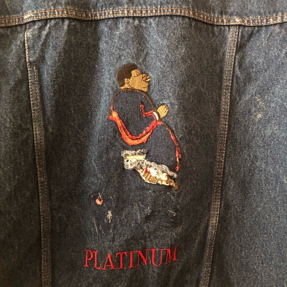platinum fubu fat albert jean jacket